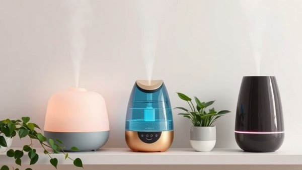 Modern portable humidifiers enhancing a healthy home atmosphere.