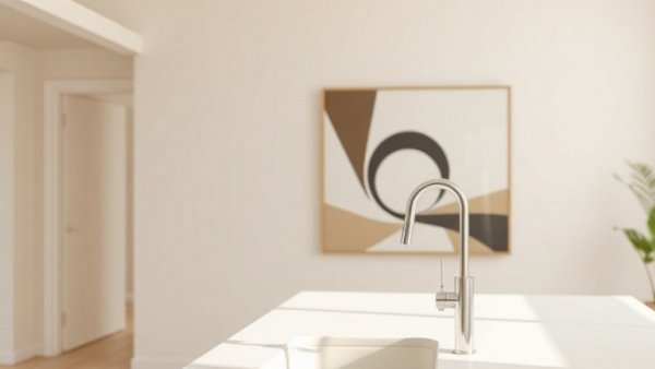 Minimalist home design with geometric art and glass bottles, Fresh Air Home Design Trends