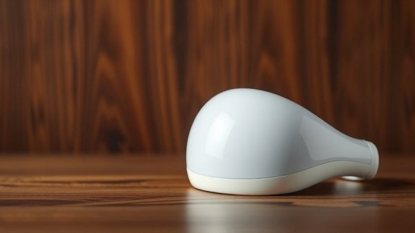 Renpho Eyeris Zen Eye Massager on wooden surface with natural light.