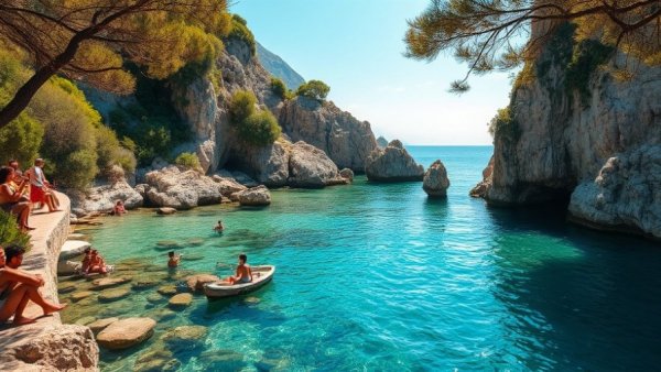 Discover Marseille: A Hidden Gem in France - Secluded cove with clear waters and lush greenery.