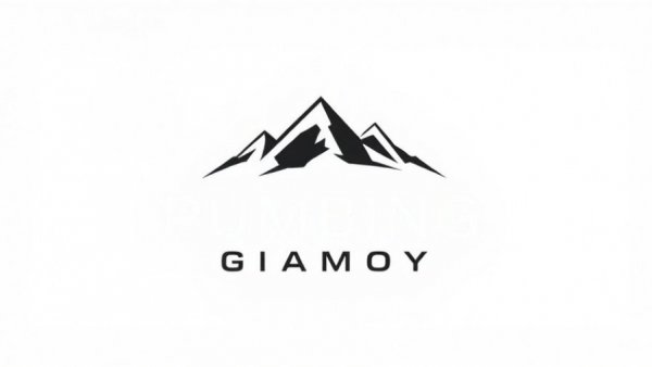 24 hour emergency plumber logo with mountain design.