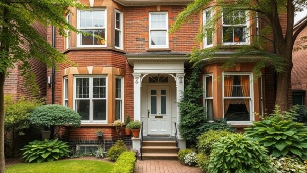 Edwardian house with eco-friendly updates and green garden.
