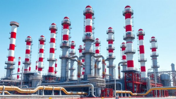 Modern chemical plant illustrating innovations in chemical manufacturing.