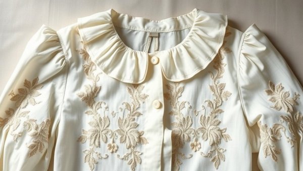 White blouse with lace and embroidery, highlighting exclusive discounts March.