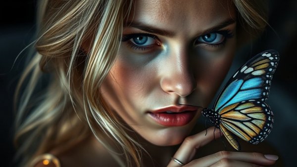 Cover for 'Rampage' by Kathryn C. Kelly depicting a blonde woman and butterfly.