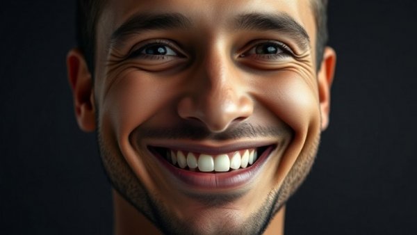 Smiling man representing business growth capital in a dark setting.