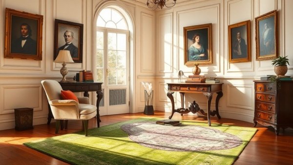 Stylish study featuring the Roots rug collection in natural light.