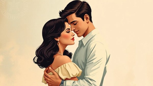 Classic movie poster of 'Above Suspicion' with couple.