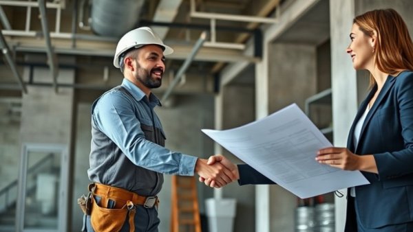 HVAC technician handshake with professional highlighting workforce in Houston.