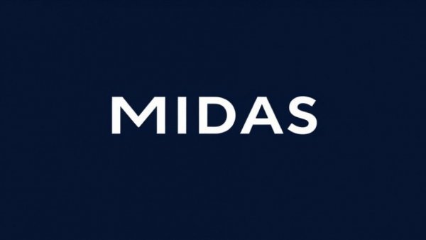 Midas logo representing Series A funding announcement.