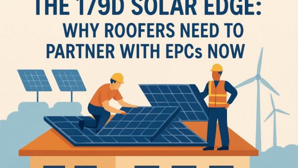 The 179D Solar Edge: Why Roofers Need to Partner with EPCs Now