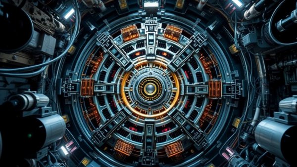 Futuristic fusion reactor core illustrating advanced Commonwealth Fusion Systems energy technology