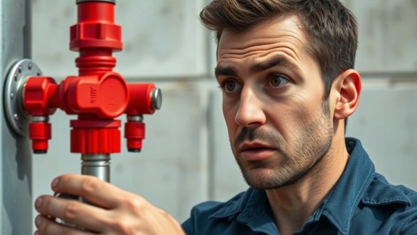 Concerned worker examining Smart Lock HVAC fittings, questioning brazing.