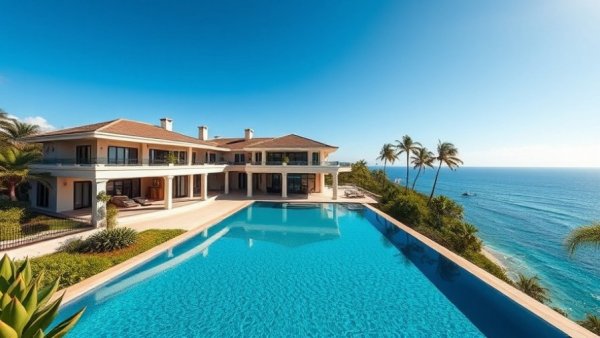 Luxurious villa with infinity pool in Cabo San Lucas, ideal for travel.