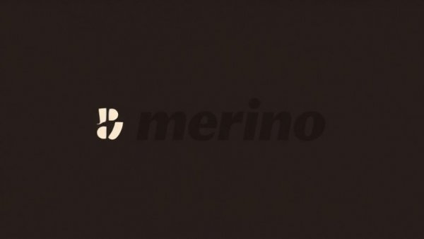 Merino logo on dark background