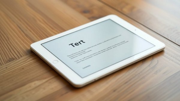 White android tablet as a kindle alternative on wooden table