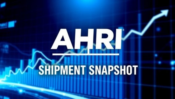 Graph depicting heat pumps grow by 16% with AHRI shipment snapshot.