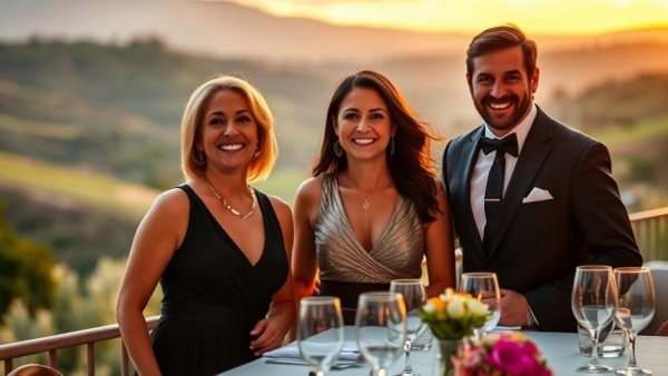 Cabo San Lucas travel fundraising event with scenic backdrop.