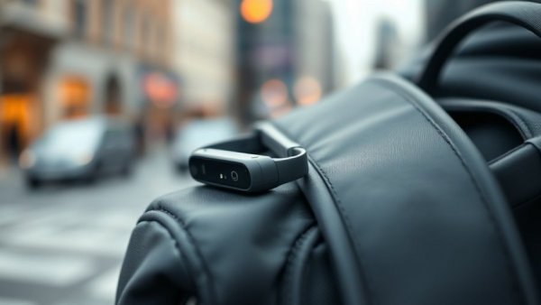 UAG Metropolis Bluetooth Tracker Benefits, sleek tracker on backpack.