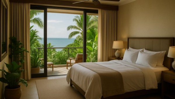 One&Only Palmilla luxury resort bedroom with ocean view