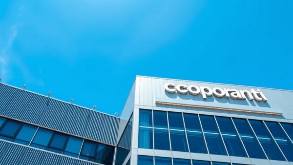 Modern industrial building with corporate signage representing business growth capital.