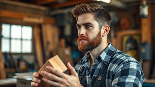 Thoughtful craftsman contemplating customer perception.