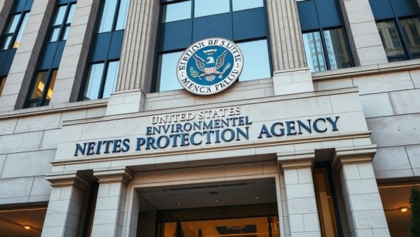 R-410A installation update at the USA EPA building entrance.