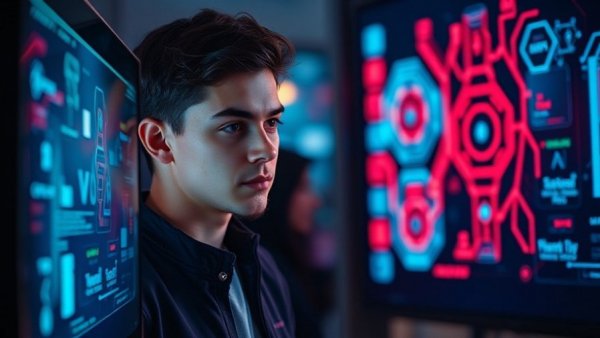 AI-Personalized Medicine discussion in a futuristic digital setting.