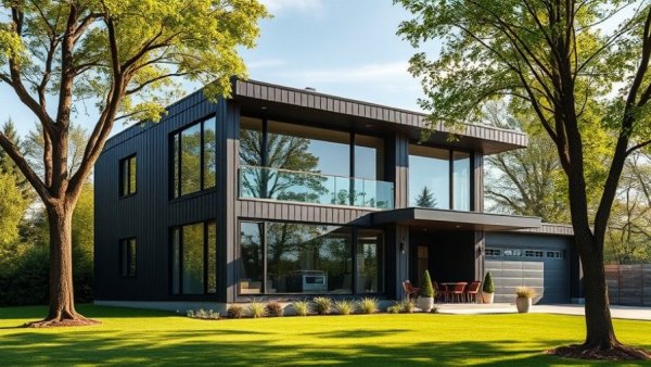 Flexible Family Compound in New Zealand with modern architecture.