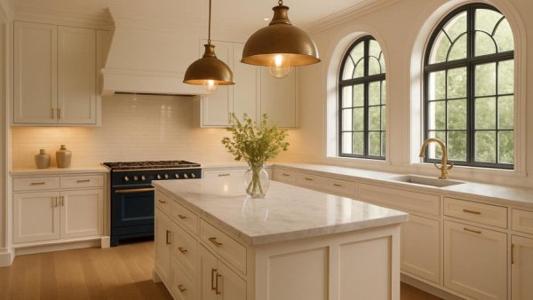 Elegant kitchen with central island, ideal for kitchen remodeling Houston.