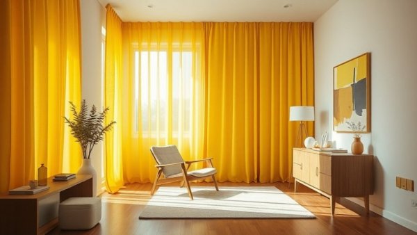 Sleek and bright Copenhagen apartment design with yellow accents.