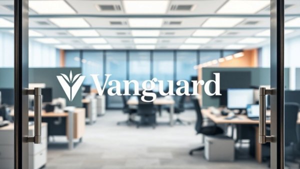 Vanguard Verse Houston Headquarters office door with logo.