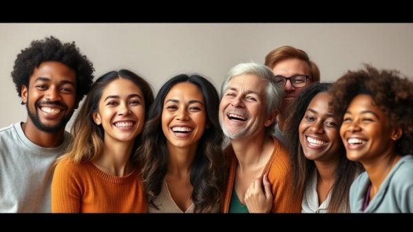 Diverse group engaged and smiling, harness AI's power in teamwork.