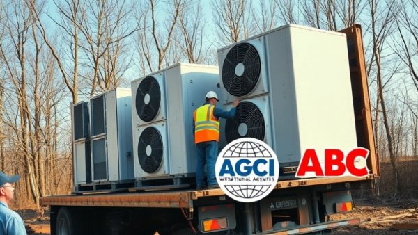 Construction HVAC shipment with AGC and ABC logos amid cost surge.