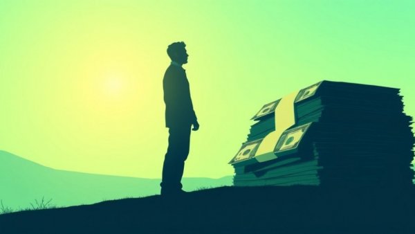 Stylized person observing capital concentration in venture capital stack.
