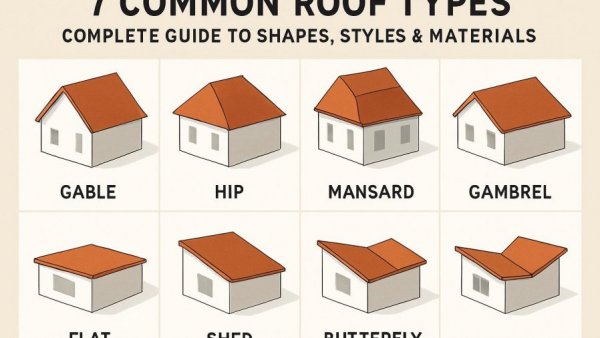 7 Common Roof Types: Complete Guide to Shapes, Styles & Materials
