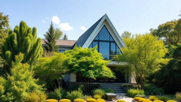 Shelter Island holiday rental with lush greenery.