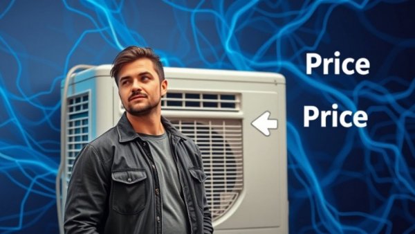 Affordable HVAC services Houston: portable air conditioner promo.