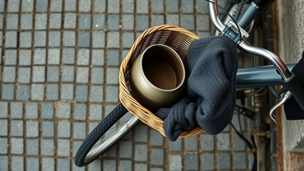 Chic bicycle with wicker basket and helmet reflecting August home design trends