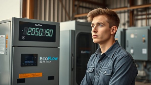 EcoFlow Delta Pro Ultra X power setup in industrial setting