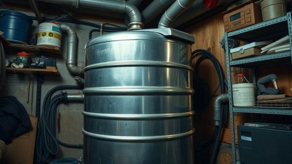 Heating oil prices: Metallic tank in basement setting