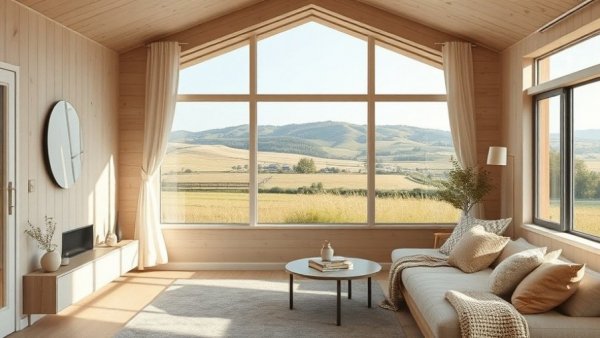 Cozy cabin showcasing weekend home decor trends.