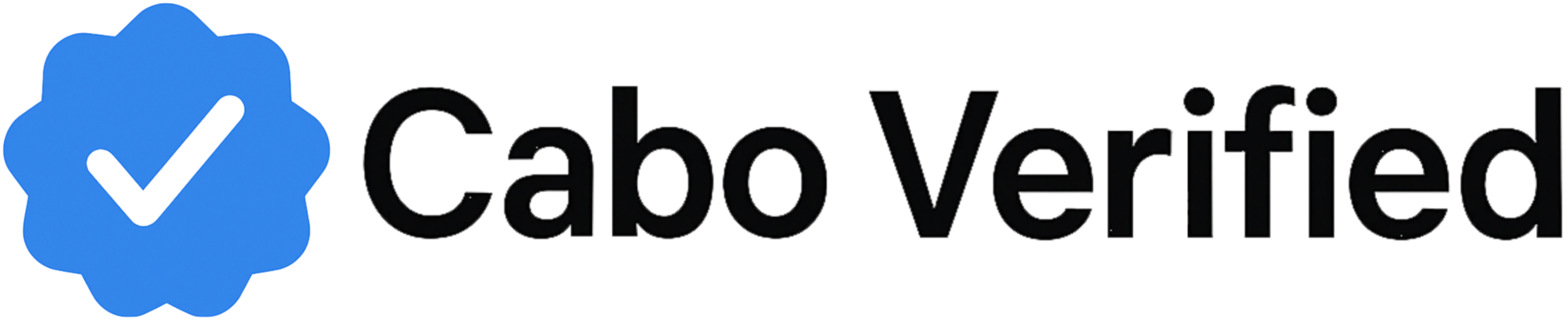 Verified Cabo Logo in sleek typography on a transparent background.