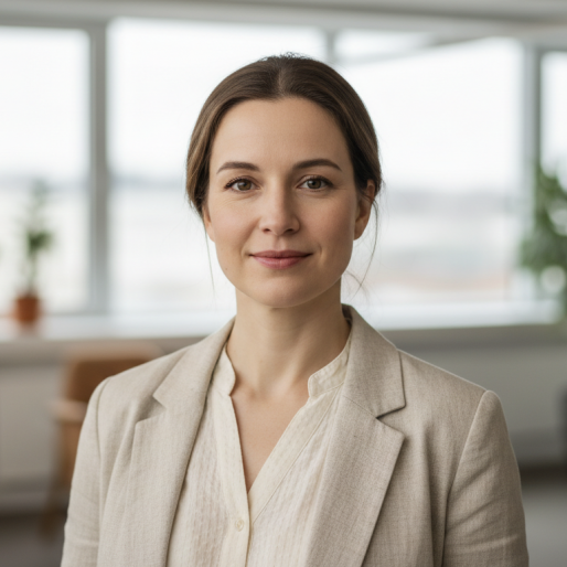 Portrait of Lily Thompson, Lifestyle Correspondent — Wellness & Everyday Living for Stratalyst Media