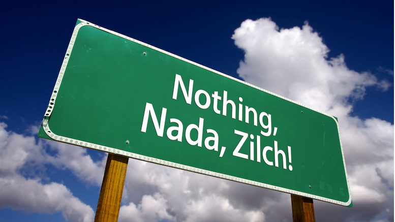 Nothing, Zero Nada