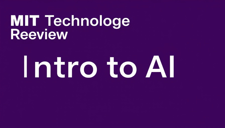 Minimalist graphic for MIT Technology Review's Intro to AI