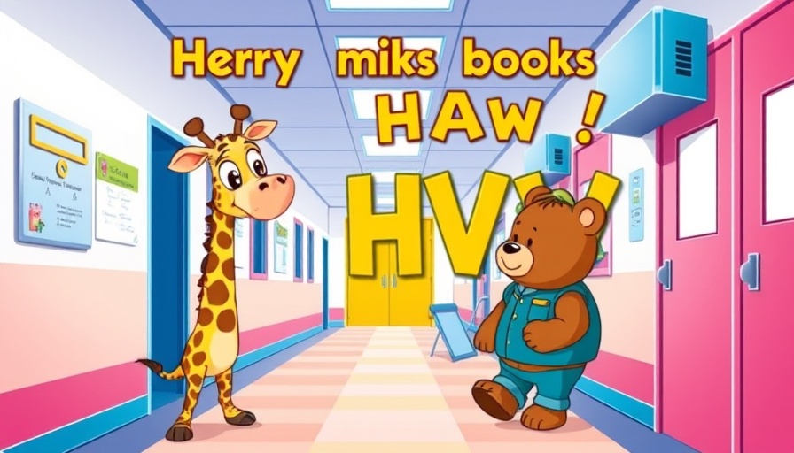 Colorful children's book cover about HVAC with cartoon animals