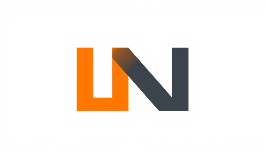 Minimalist L and N logo design with contrasting colors.