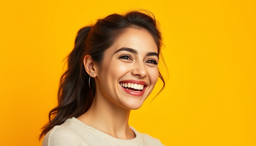 Confident woman smiling, embodying positive performance reviews