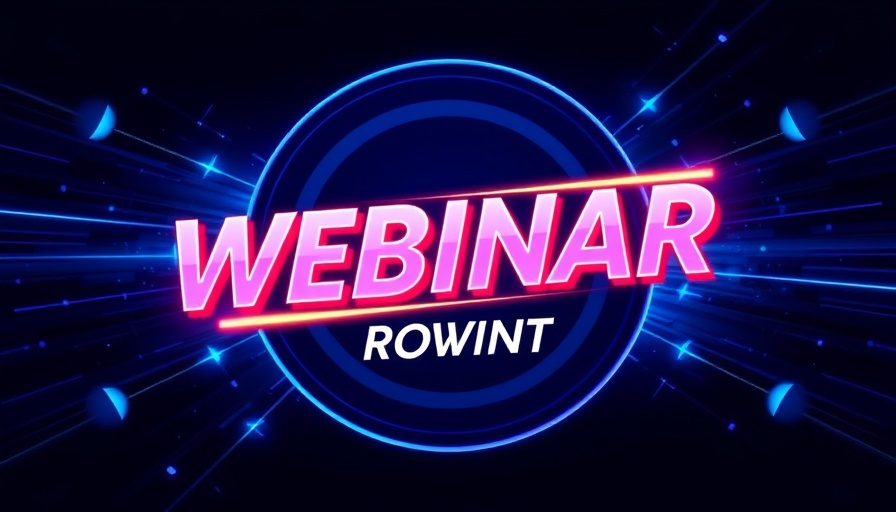 Employee engagement webinar promotional graphic with vibrant design.